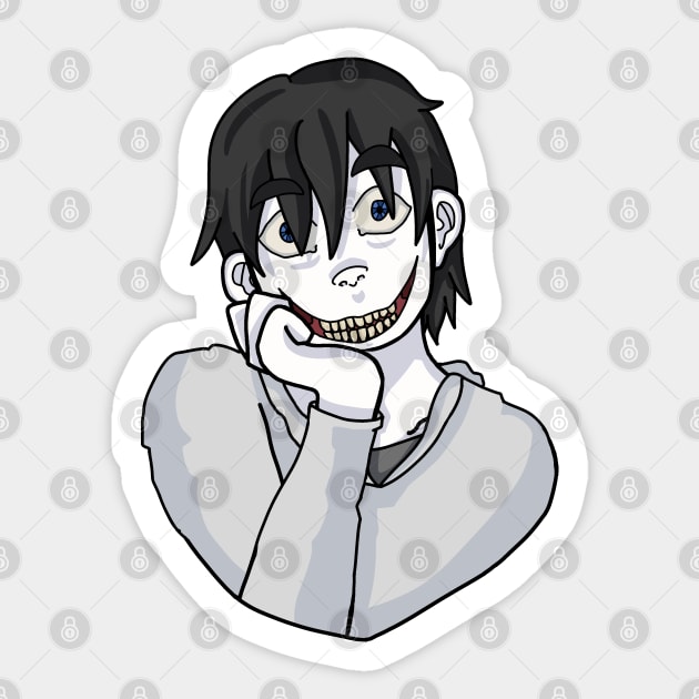 Jeff [The Killer] Sticker by Media By Moonlight